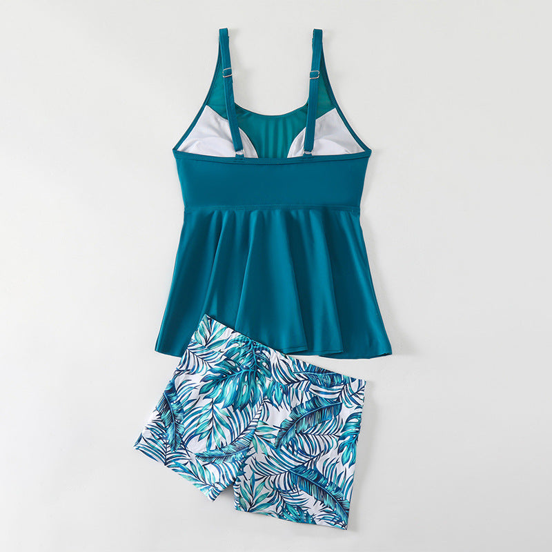 Damen Badeanzug mit fließendem Oberteil und sportlichen Shorts Echo Archiv
