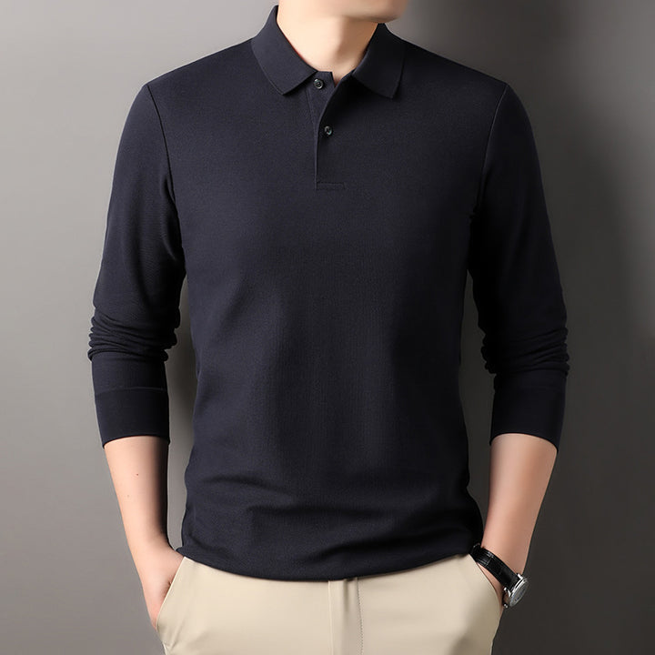 Herren Poloshirt mit langem Arm aus atmungsaktivem Funktionsmaterial Echoarchiv