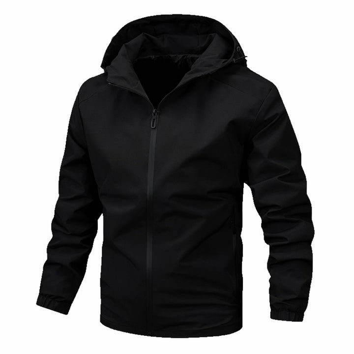Herren wasserdichte Sportjacke mit verstellbarem Kapuze und atmungsaktivem Material Echoarchiv