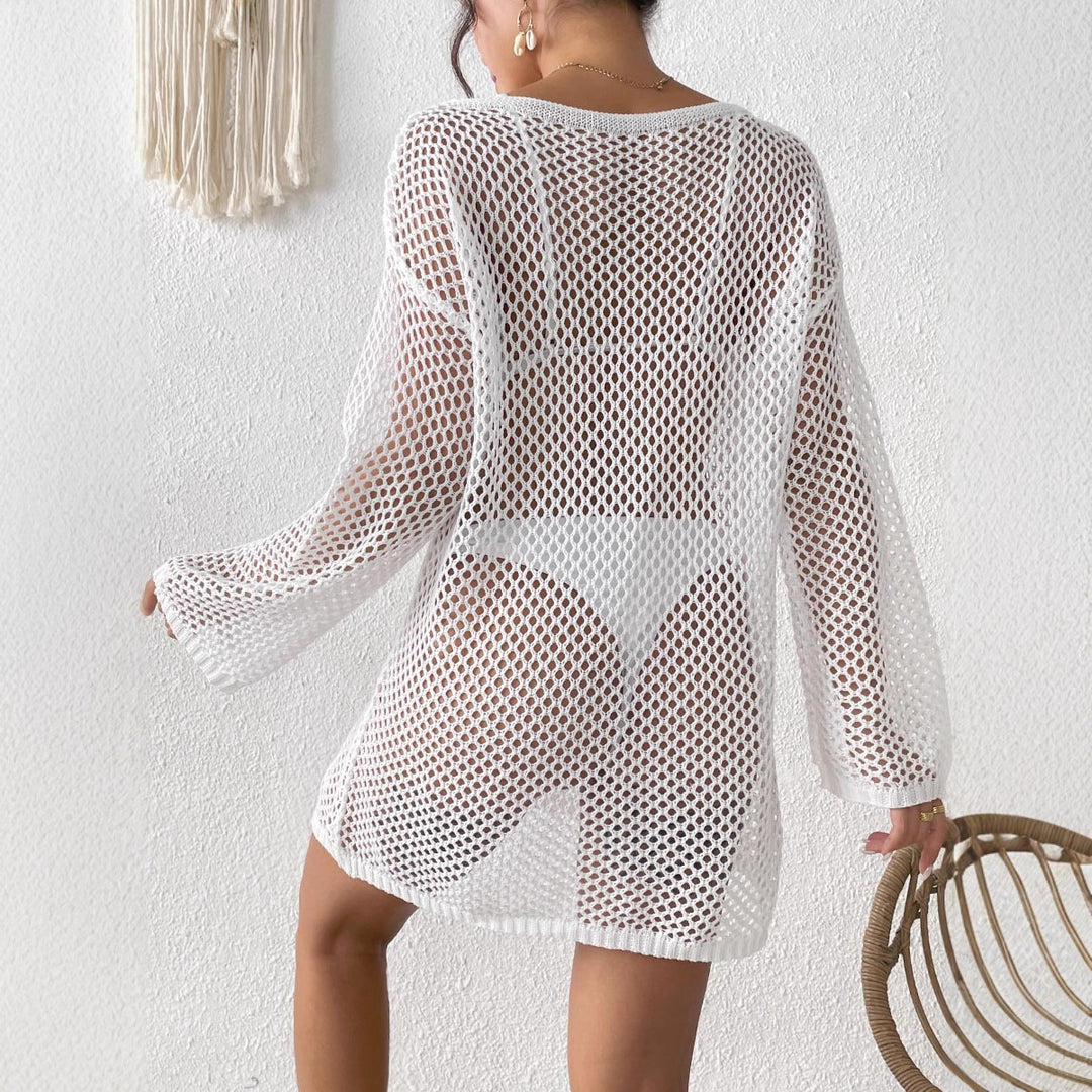 Damen Luftige Netz-Strickjacke Echo Archiv