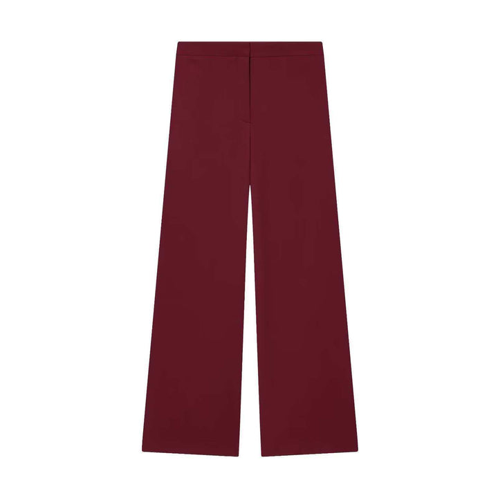 Damen nan elegante High‑Waist Weitbein-Anzughose mit flachem Bund und verdeckter Naht Echo Archiv
