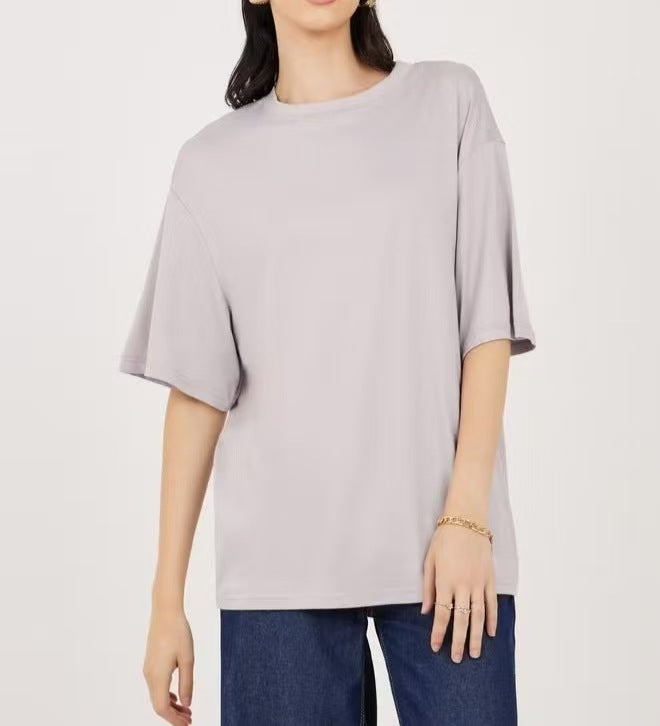 Damen Übergröße Shirt mit lässigem Schnitt und kurzarm Echo Archiv