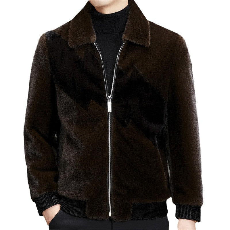Herren modische Fleecejacke mit klassischem Kragen und wasserabweisender Beschichtung Echoarchiv