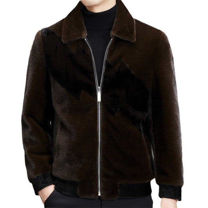 Herren modische Fleecejacke mit klassischem Kragen und wasserabweisender Beschichtung Echoarchiv