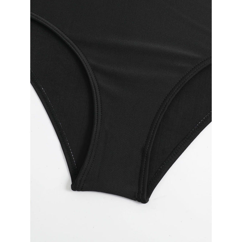 Damen Hochgeschnittener Bikini mit modischem Streifenmuster und floralem Unterteil Echo Archiv