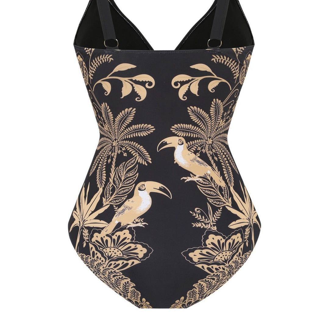 Damen Badeanzug mit elegantem Wickelrock Echo Archiv