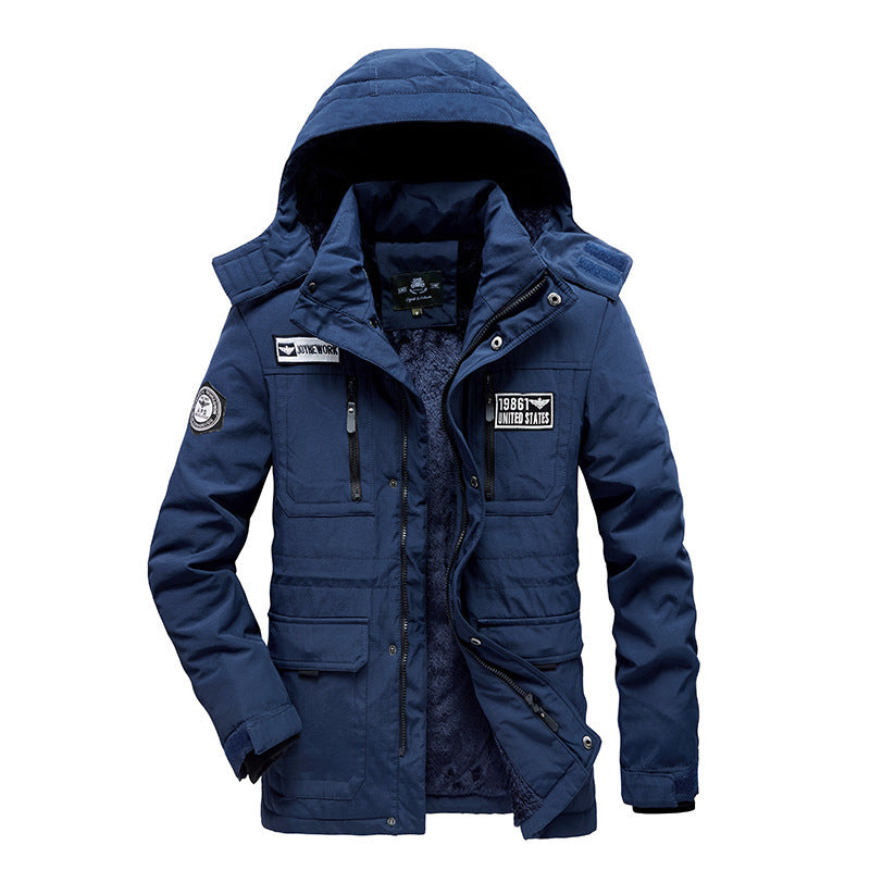 Herren Modularer Utility-Parka mit durchgehendem Teddyfleece und abdeckbarer Frontleiste Echo Archiv