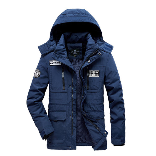 Herren Modularer Utility-Parka mit durchgehendem Teddyfleece und abdeckbarer Frontleiste Echo Archiv