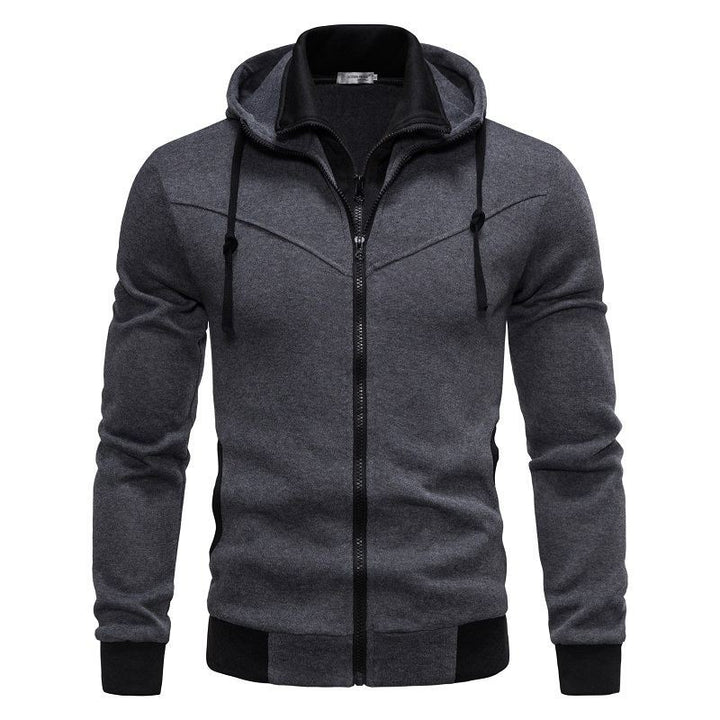 Herren sportliche Kapuzenjacke mit modernem Schnitt und praktischen Reißverschlusstaschen Echoarchiv