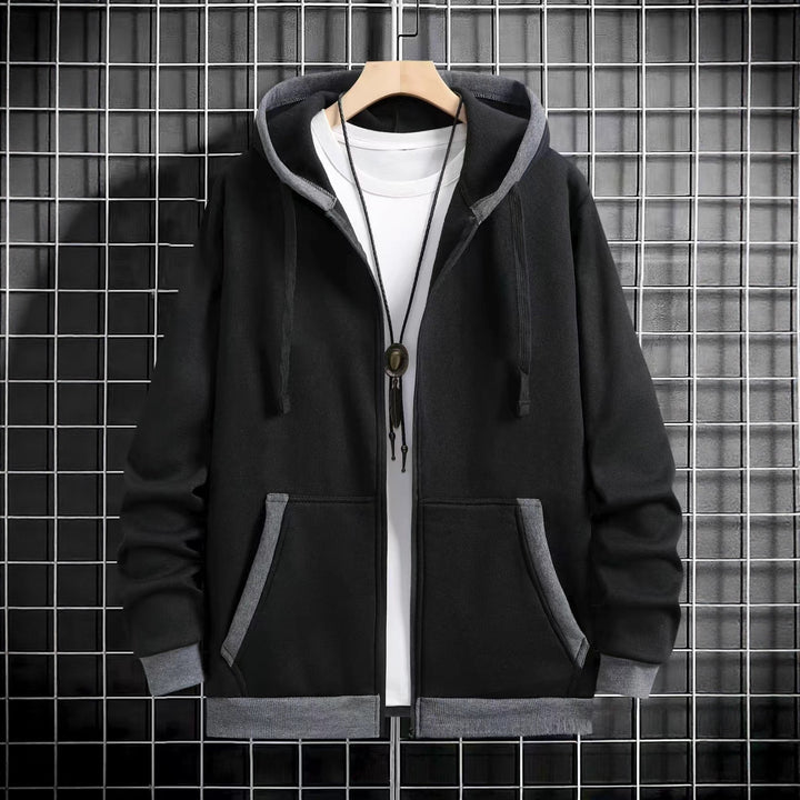 Herren Gemütlicher Kapuzenpullover mit Reißverschluss und praktischen Taschen Echoarchiv