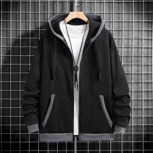 Herren Gemütlicher Kapuzenpullover mit Reißverschluss und praktischen Taschen Echoarchiv