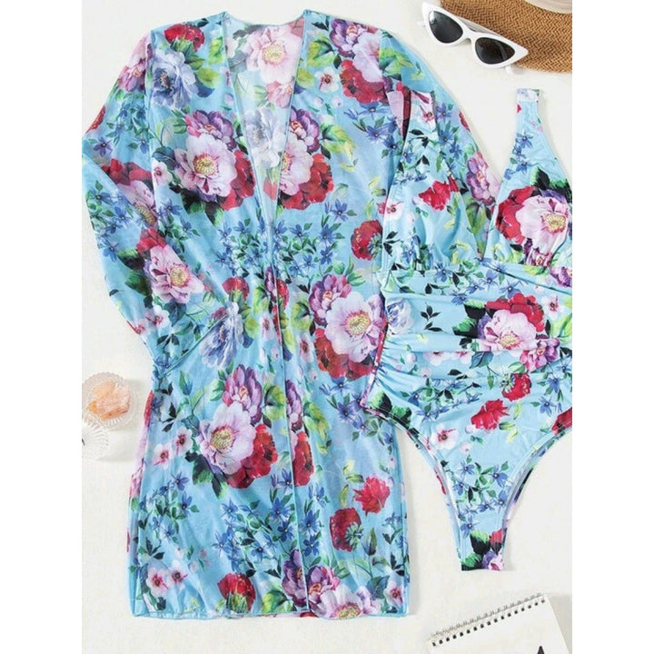 Damen Strandoveralls mit floralem Design und leichtem Material Echo Archiv