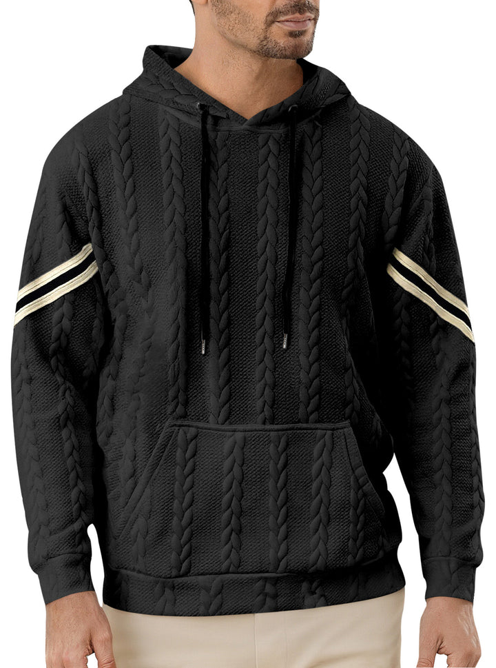 Herren Kapuzenpullover mit strukturiertem Design und kontrastierenden Akzenten Echoarchiv