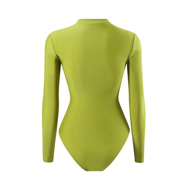 Damen UV-Schutz Langarm-Badeanzug mit floralem Überrock Echo Archiv