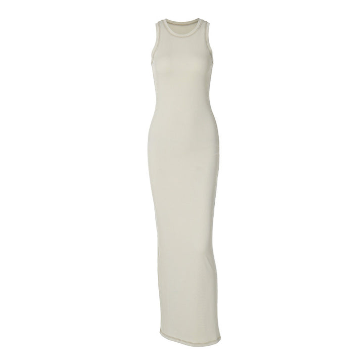 Damen figurbetontes Sommermaxikleid Echo Archiv