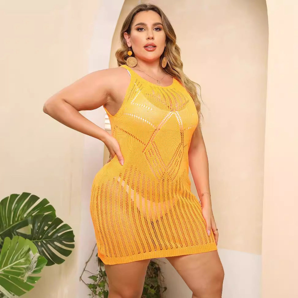 Damen luftiger Netz-Strandkleid Echo Archiv