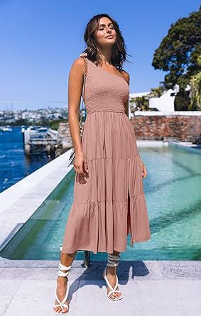 Damen Maxikleid mit ärmellosem Design und elastischem Bustier Echo Archiv