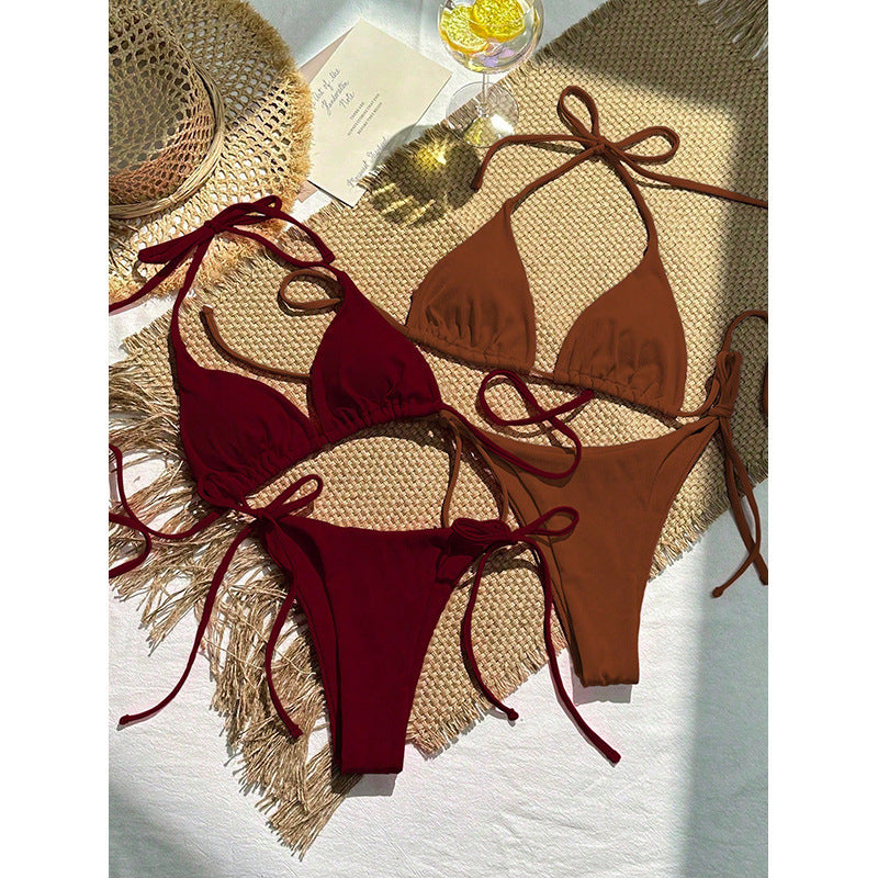 Damen Triangel-Bikini mit bindbaren Schnüren Echo Archiv