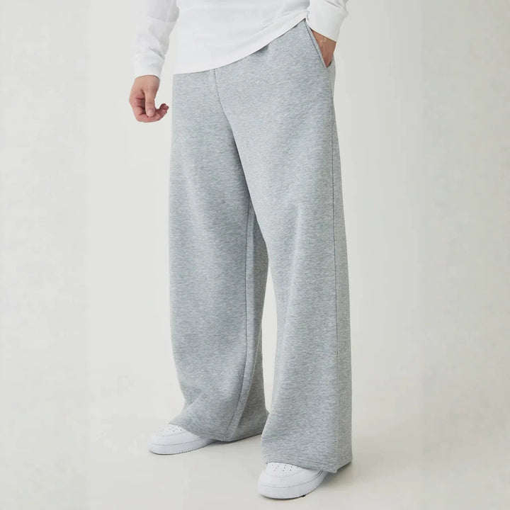 Unisex gefütterte Sweatpants mit elastischem Komfortbund, geradem Bein und seitlichen Eingrifftaschen – Marzano