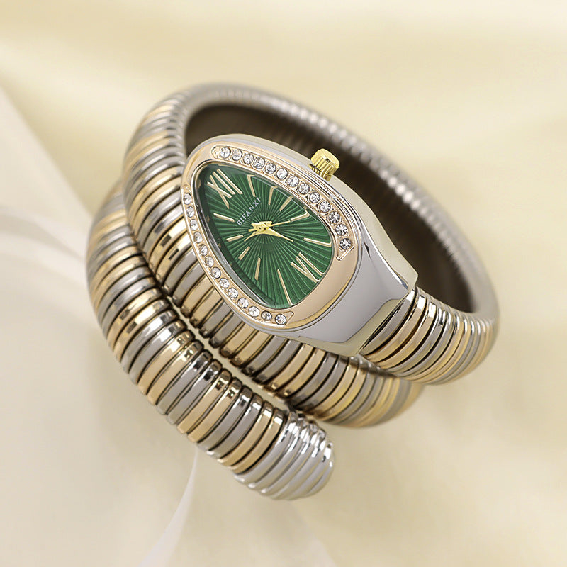 Echoarchiv | Schlangenuhr mit Quarzbewegung und Persönlichem Armband