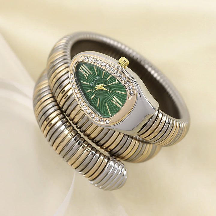 Echoarchiv | Schlangenuhr mit Quarzbewegung und Persönlichem Armband