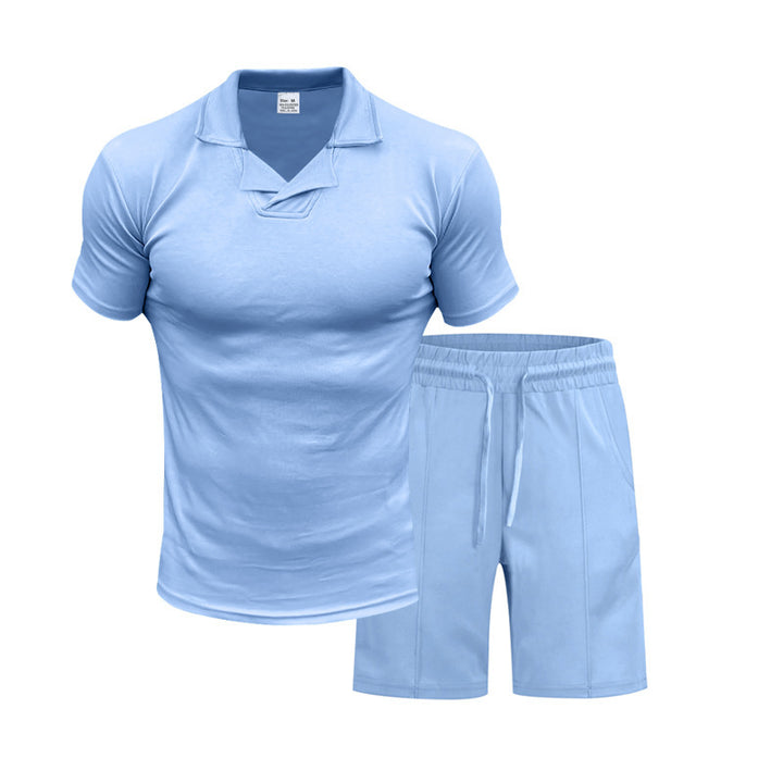 Herren Sportliches T-Shirt und Shorts Set Echoarchiv
