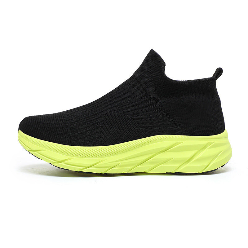 Unisex nahtloser Strick-Sock-Sneaker mit hohem Plateausohle Profil und gepolstertem Komfortfußbett – Norré
