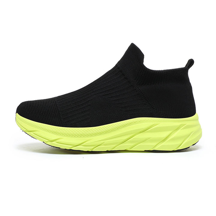 Unisex nahtloser Strick-Sock-Sneaker mit hohem Plateausohle Profil und gepolstertem Komfortfußbett – Norré
