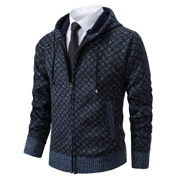 Herren modische Sweatjacke mit Kapuze und elegantem Muster Echoarchiv