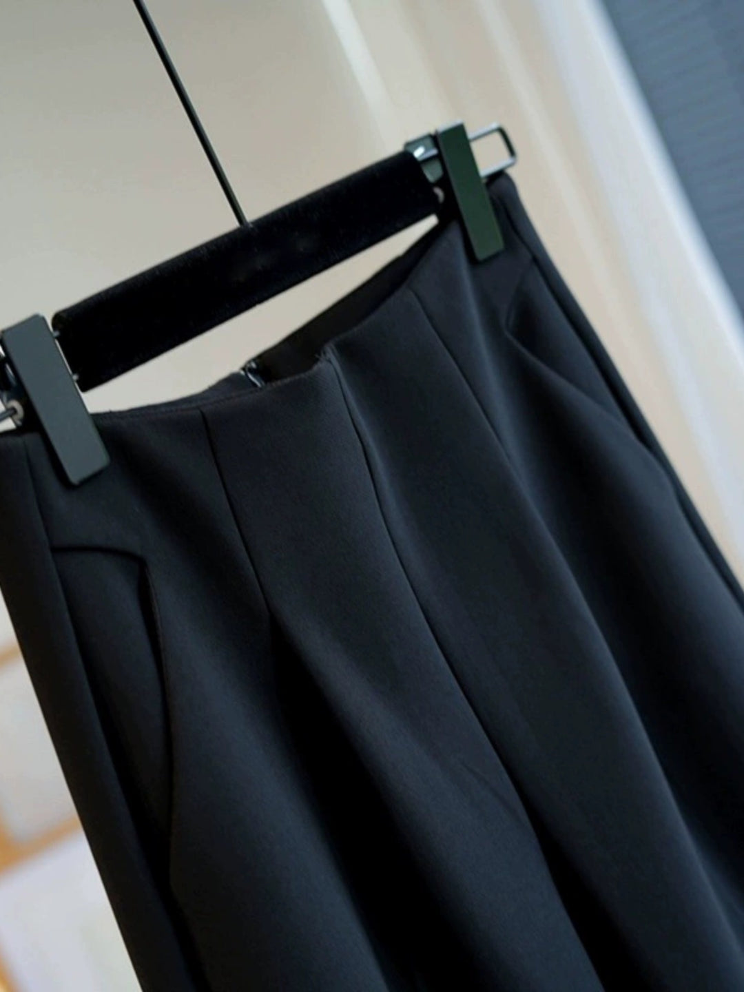 Damen Elegante Hoch taillierte Stoffhose Echoarchiv