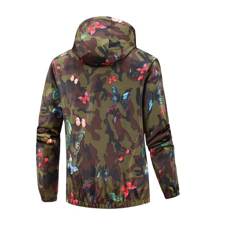 Damen Leichte Kapuzenjacke mit floralem Muster Echo Archiv