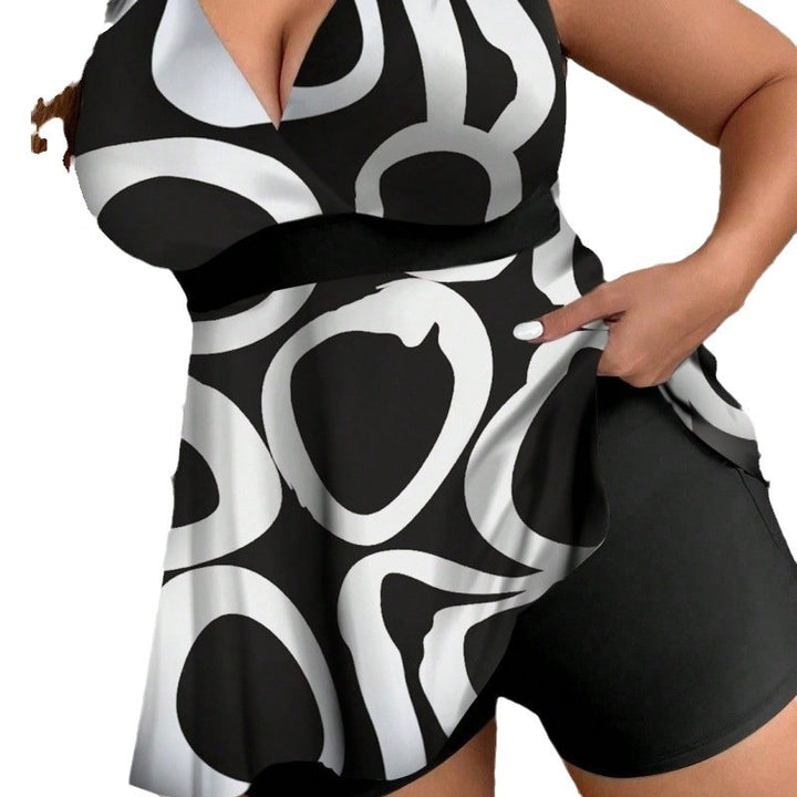 Damen Tankini-Set mit verspieltem Design und figurumschmeichelnder Bluse Echo Archiv