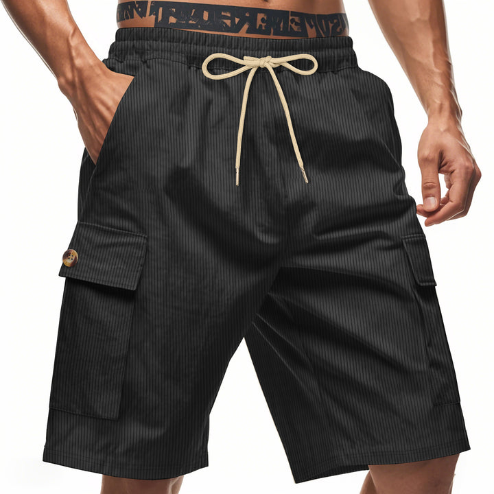 Herren Cargo-Shorts mit klassischen Streifen und praktischen Seitentaschen Echoarchiv