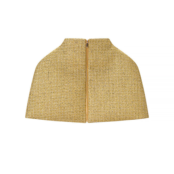 Damen Kurz-Capelet aus Bouclé-Tweed mit Stehkragen Echo Archiv
