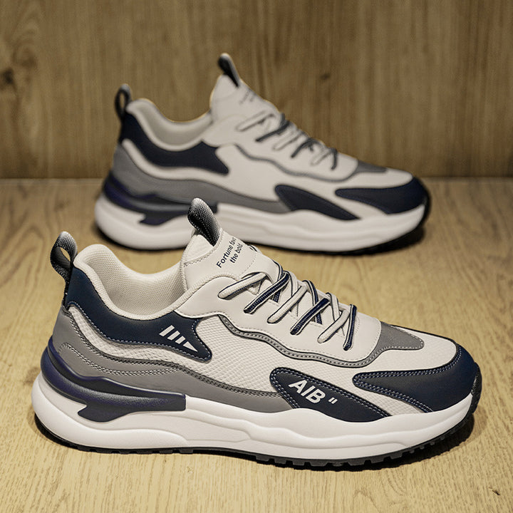 Herren Casual‑Straßen‑Sneaker mit mehrschichtiger Gummiplattform und atmungsaktiven Mesh‑Overlays – Norré