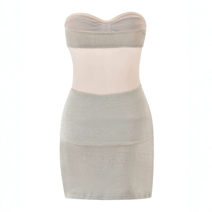 Damen Bandeau Minikleid mit raffiniertem Rüschenelement Echo Archiv