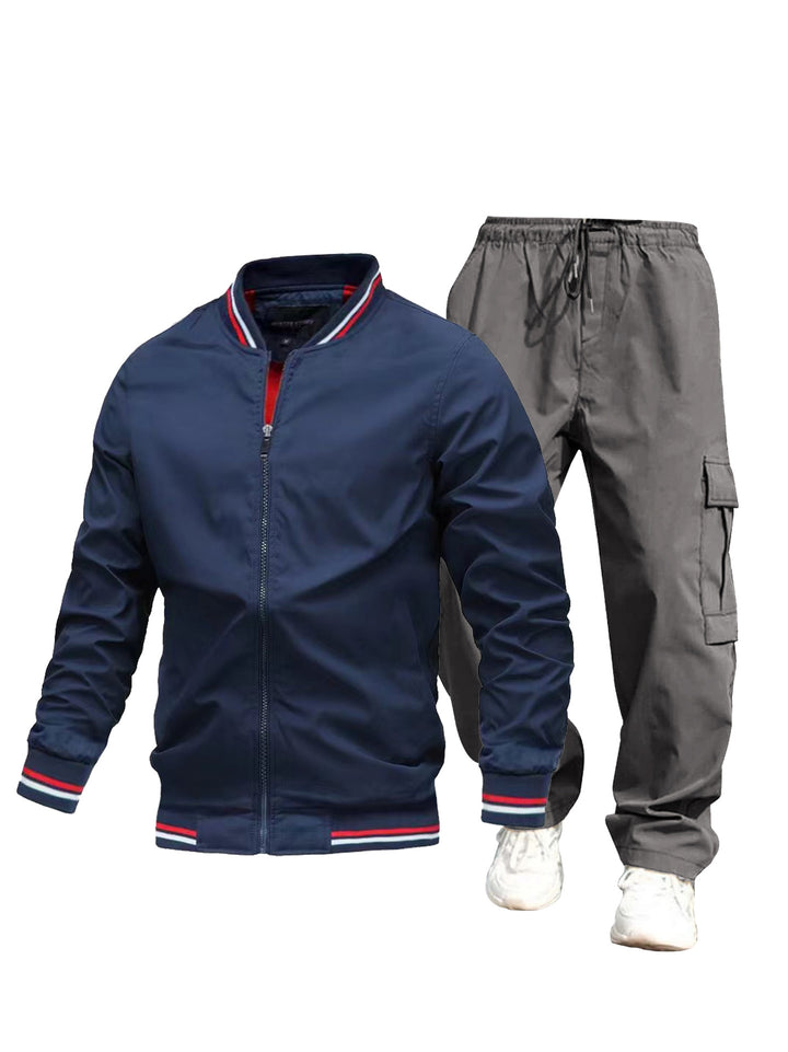 Herren Sportliche Jacke und Cargo-Hose Set Echo Archiv
