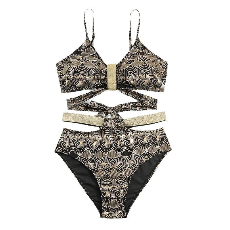 Damen Triangel-Bikini mit glamourösem Wickel-Design und eleganten Akzenten Echo Archiv