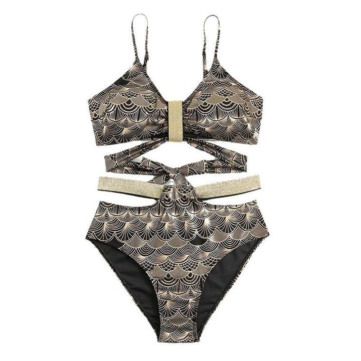 Damen Triangel-Bikini mit glamourösem Wickel-Design und eleganten Akzenten Echo Archiv