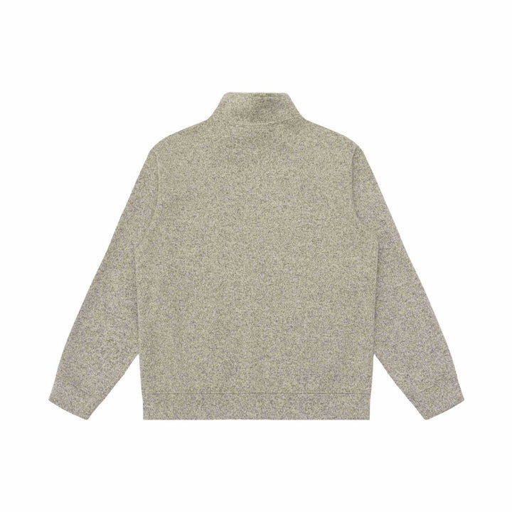Damen Zipjacke aus meliertem Teddy-Fleece mit Stehkragen und Reißverschlusstaschen Echoarchiv