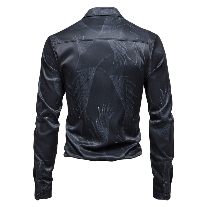 Herren Hemd mit elegantem Muster und modernem Glanz Echoarchiv