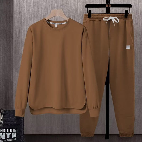 Damen komfortables Sweatshirt und lässige Jogginghose Set Echoarchiv