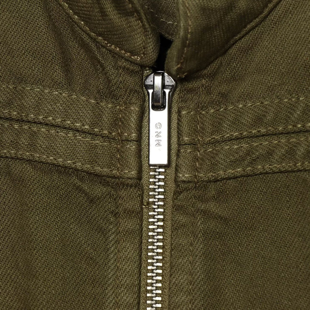 Damen Cropped Military‑Jacke mit Stehkragen, Zierknöpfen und Reißverschluss Echoarchiv