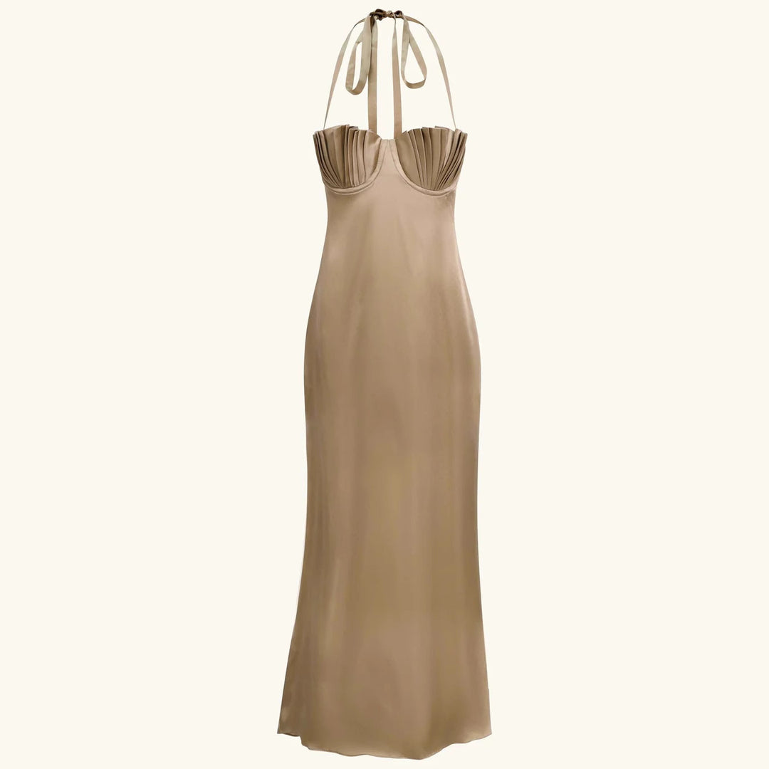 Damen Abendkleid mit tailliertem Oberteil und raffinierten Falten Echo Archiv