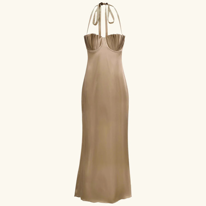 Damen Abendkleid mit tailliertem Oberteil und raffinierten Falten Echo Archiv