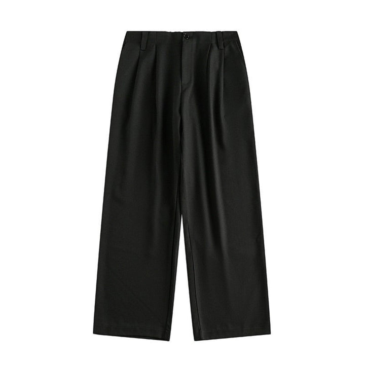 Damen Hochtaillierte weite Bundfalten-Hose mit geradem Bein Echo Archiv
