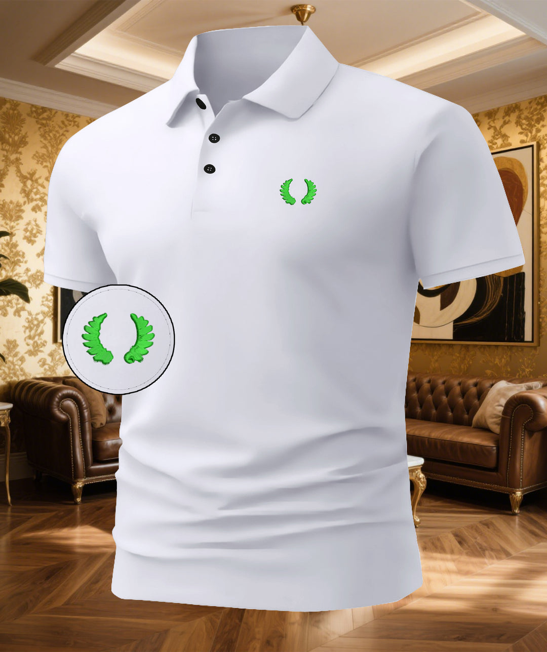 Herren Poloshirt mit klassischem Design und atmungsaktivem Stoff Echoarchiv