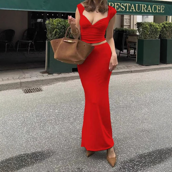 Damen Maxikleid mit elegantem Wickeldetail Echo Archiv
