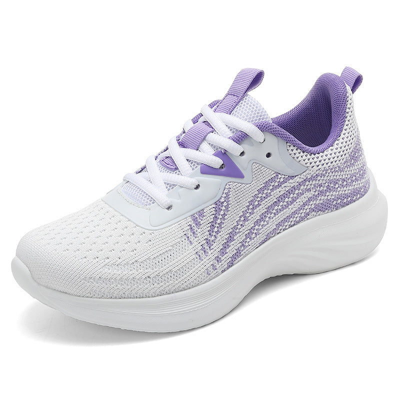 Damen nan atmungsaktive gestrickte Laufschuhe mit dämpfender EVA-Sohle und flexiblem Abrollverhalten Echo Archiv