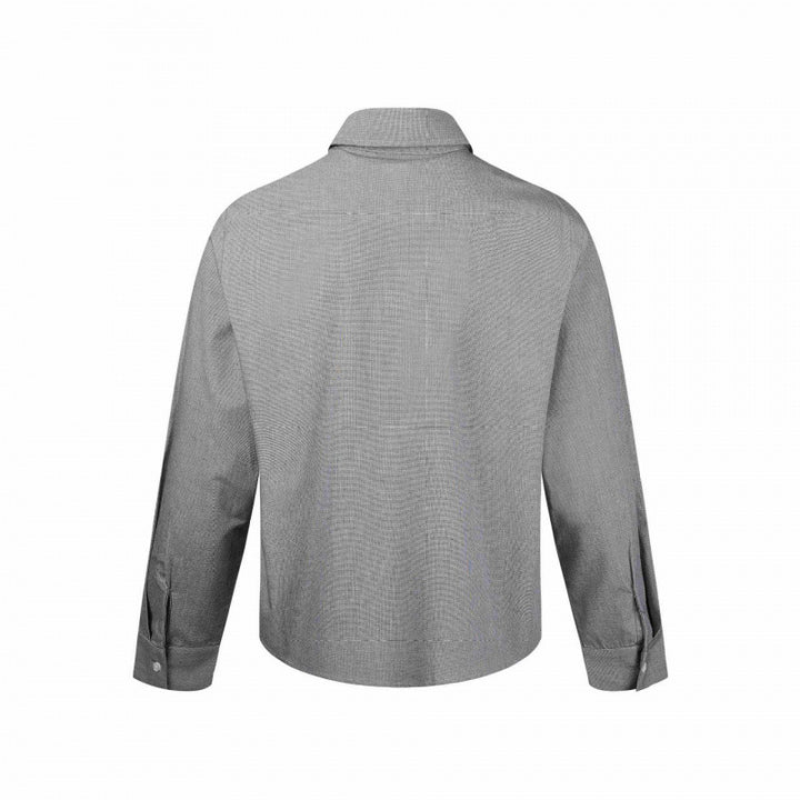 Herren Boxy-Hemdjacke mit Zwei-Wege-Metallreißverschluss und feiner Strukturqualität Echo Archiv